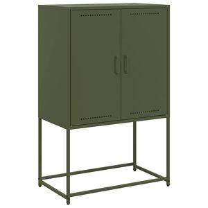 vidaXL Highboard Olive Green 68,5x38,5x107 cm Steel