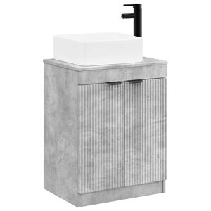vidaXL Bathroom Furniture Set Concrete Grey Engineered Wood