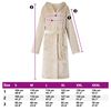 vidaXL Bathrobe Hoodie Beige XL Flannel