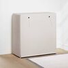 vidaXL Shoe Cabinet with Cover White 79x40x80 cm Fabric