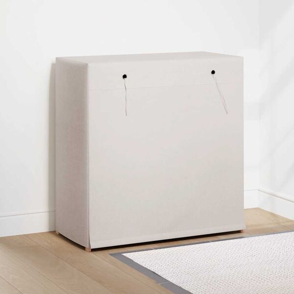 vidaXL Shoe Cabinet with Cover White 79x40x80 cm Fabric