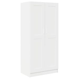 vidaXL Wardrobe White 82,5x51,5x180 cm Engineered Wood