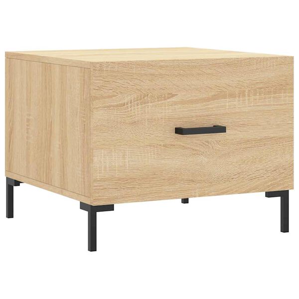 vidaXL Coffee Table Sonoma Oak 50x50x40 cm Engineered Wood