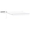 vidaXL Electric Retractable Awning White 3.5 x 2.5 m