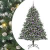 vidaXL Artificial Christmas Tree with 300 LEDs with Stand Green 180 cm