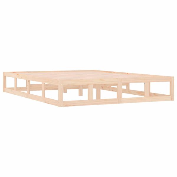 vidaXL Bed Frame without Mattress 200x200 cm Solid Wood
