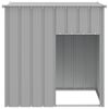 vidaXL Dog House with Roof Light Grey 110x103x109 cm Galvanised Steel