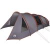 vidaXL Tunnel Tent with Roof Grey and Orange 890 x 470 x 220 cm