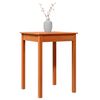 vidaXL Dining Table Wax Brown 55x55x75 cm Solid Wood Pine
