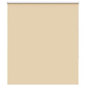 vidaXL Roller Blind Blackout Beige 120x130 cm Fabric Width 116.6 cm Polyester