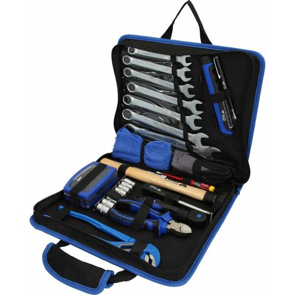 BRILLIANT TOOLS 64 Piece Tool Set in Leather Bag Steel