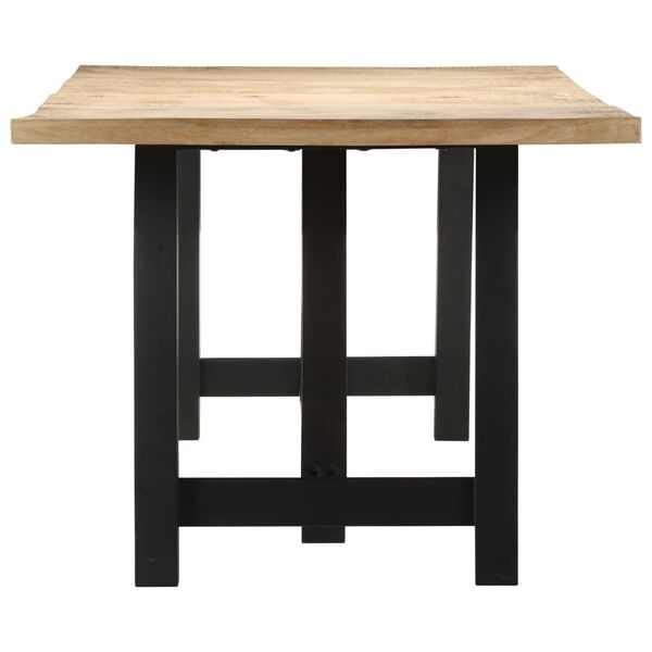 vidaXL Dining Table 240x100x76 cm Rough Mango Wood