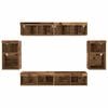 vidaXL TV Cabinet Set Wall-mounted 8 pcs Old wood Engineered wood