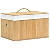vidaXL Bamboo Storage Boxes 4 pcs