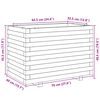 vidaXL Garden Planter 70x40x49.5 cm Impregnated Wood Pine
