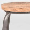 LABEL51 Stool Delhi 37x37x47 cm Grey