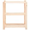 vidaXL 3-Tier Storage Racks 5 pcs 80x38x90 cm Solid Pinewood 150 kg