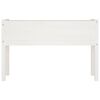 vidaXL Garden Planter White 110x31x70 cm Solid Pinewood