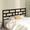 vidaXL Bed Headboard Black 186x4x100 cm Solid Wood Pine