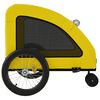 vidaXL Pet Bike Trailer Yellow Oxford Fabric and Iron