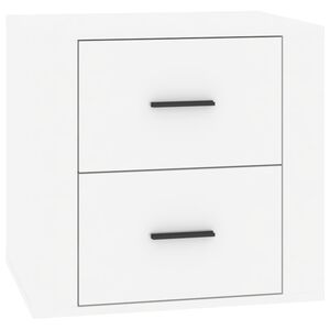 vidaXL Bedside Cabinet High Gloss White 50x39x47 cm