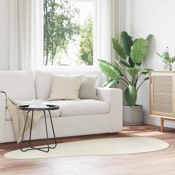 vidaXL Area Rugs HUARTE Cream 100 x 200 cm Polyester