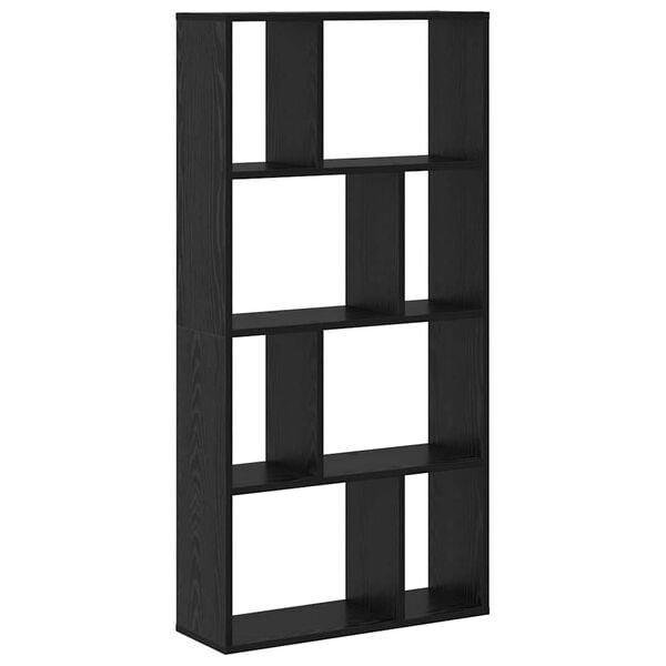 vidaXL Book Cabinet Black Oak 60 x 20 x 102.5 cm Engineered Wood