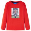 Kids' T-shirt with Long Sleeves Red 128