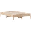 vidaXL Bed Frame without Mattress 135x190 cm Double Solid Wood Pine