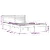 vidaXL Bed Frame without Mattress Wax Brown 135x190 cm Double Solid Wood Pine