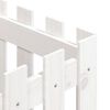vidaXL Garden Planter with Fence Design White 40x40x40 cm Solid Wood Pine