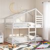 vidaXL Bunk Bed without Mattress White 90x190 cm Single Solid Wood Pine