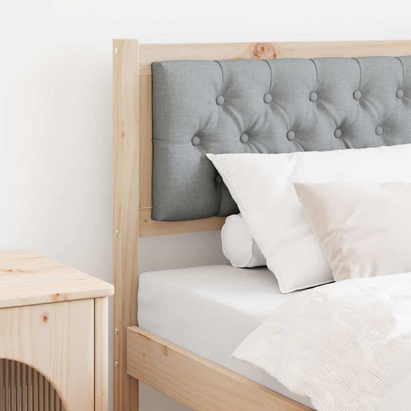 vidaXL Headboard Other Brown and light grey 80 cm Solid pine wood