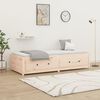 vidaXL Day Bed without Mattress 90x190 cm Single Single Solid Wood Pine