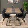 Venture Home Dining Chairs 2 pcs Velvet Velvet Black and Brass