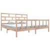 vidaXL Bed Frame without Mattress Solid Wood Pine Super King