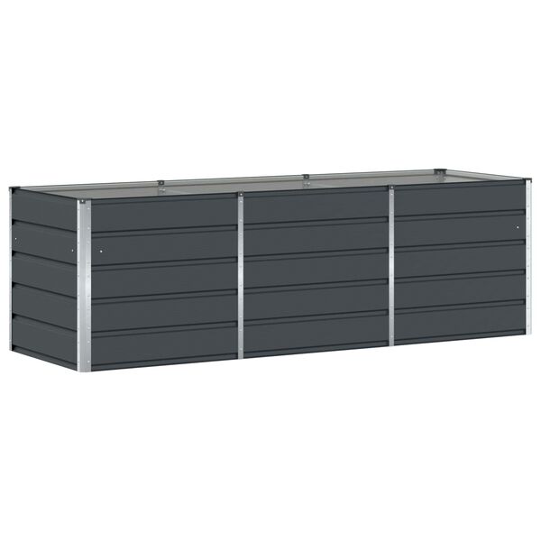vidaXL Planter Anthracite 240 x 80 x 75 cm Steel