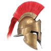 vidaXL Greek Warrior Helmet Antique Replica LARP Brass Steel