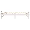 vidaXL Bed Frame White 90 x 190 cm Solid Pine Wood