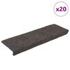 vidaXL Stair Mats Self-adhesive 20 pcs 65x21x4 cm Anthracite