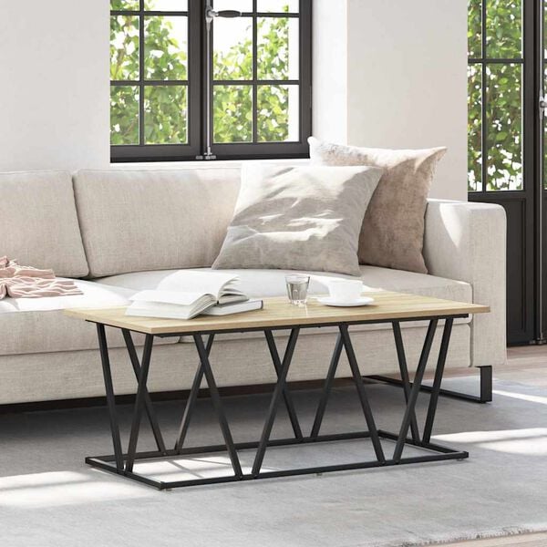 vidaXL Coffee Table Sonoma Oak 100 x 50 x 40 cm