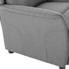 vidaXL Recliner Chair Light grey 67.5 x 93.5 x 101.5 cm Fabric