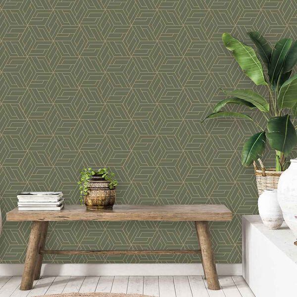 DUTCH WALLCOVERINGS Wallpaper Cobra Green