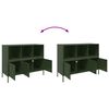 vidaXL Sideboard Olive Green 100.5x39x79 cm Steel
