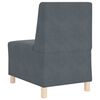 vidaXL Modular Sofa Unit Armless 2 pcs Dark Grey 55 x 74 x 82 cm