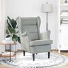 vidaXL Armchair Light Grey 92 x 71 x 91 cm Velvet