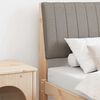 vidaXL Upholstered Headboard Taupe 75 cm Solid Pine Wood