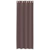 vidaXL Voile Curtains with Grommets 2 pcs Brown 140x300 cm