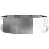 vidaXL Planter Silver 120 x 120 x 35 cm Galvanised Steel
