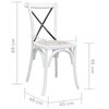vidaXL Cross Chairs 2 pcs Solid Beech Wood